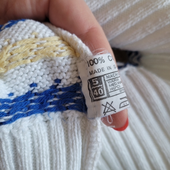 Aquascutum vintage houndstooth knit sweater - Picture 5 of 10